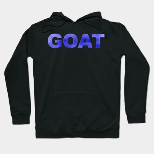 GOAT in Blue Hoodie